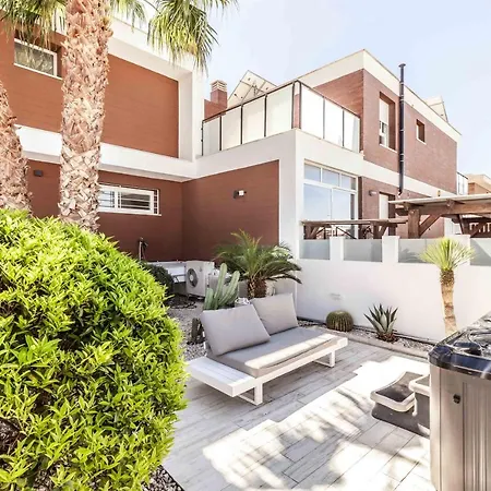 Villa Casa Bos Orange Wellness Luxury Entire Jacuzzi & Pool Gran Alacant Near Puerto Marino