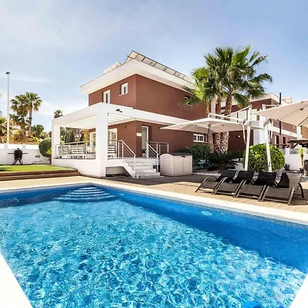 Casa Bos Orange Wellness Luxury Entire Jacuzzi & Pool Gran Alacant Near Villa Puerto Marino