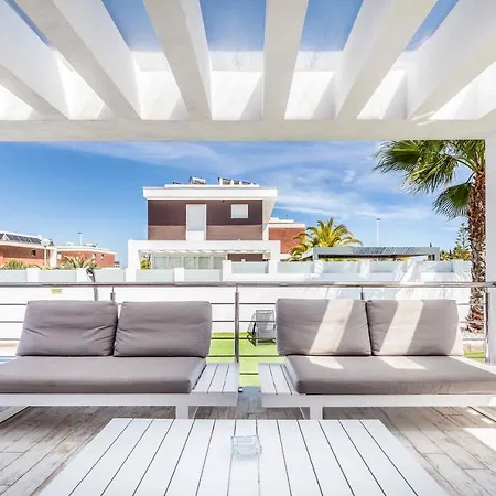 Casa Bos Orange Wellness Luxury Entire Jacuzzi & Pool Gran Alacant Near Villa *